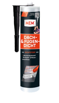 MEM Bitumen Dach- und Fugen-Dicht lmf, lösemittelfrei – schwarz, 300 ml