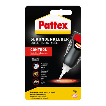 Pattex Sekundenkleber Matic flüssig, farblos, 3 g