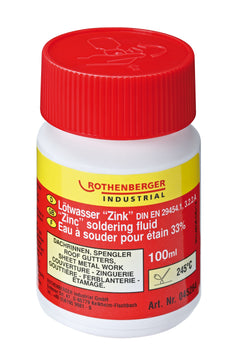 ROTHENBERGER Lötwasser nach DIN 8511, Flussmittel in 100-ml-Flasche