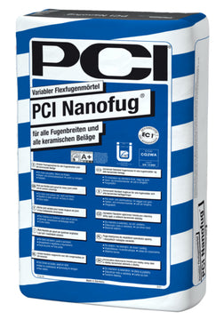 PCI Nanofug weiß Nr. 20 variabler Flexfugenmörtel, zementbasiert, 15 kg Sack