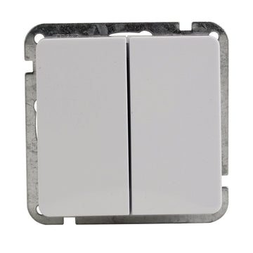 UNITEC Montreal S502 Serienschalter, ultraweiß, Schalter zum Drücken