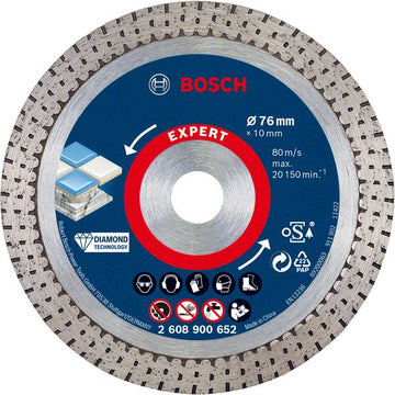 Bosch EXPERT HardCeramic Diamanttrennscheibe für Fliesen Ø 76 mm