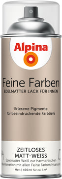 Alpina Feine Farben Streichlack Zeitlos matt weiß, Buntlack 0,4 l