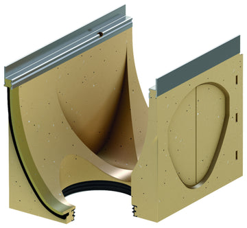 ACO DRAIN® Multiline Seal in V300S Rinnenunterteil aus Polymerbeton, vz