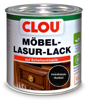 ALPINA CLOU Möbel-Lasurlack L4 Nussbaum dunkel 125 ml