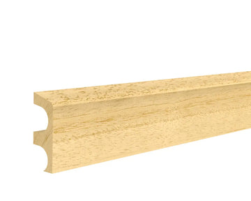 Osmo Abachi Rohrverkleidung Sockelleiste, massiv, roh, 2400×80×30 mm