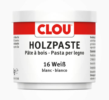 CLOU Holzpaste Nr. 16 in Weiß, gebrauchsfertig, 15 g