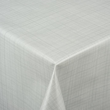 Vénilia Véniline Gewebe Tischdecke mausgrau aus PVC & Vlies, 1.400 mm breit