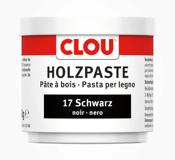 CLOU Holzpaste Nr. 17 in Schwarz, gebrauchsfertig, 15 g
