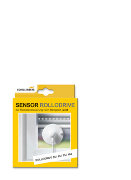 Schellenberg ROLLODRIVE Sonnensensor, weiß, für Gurtwickler 55/65/105