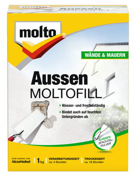 Moltofill Spachtelpulver außen, weiß von Molto