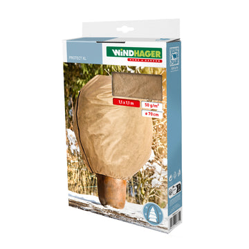 Windhager Vlieshaube PROT. beige, Schutzvlies XL 1,1 x 1,1 m