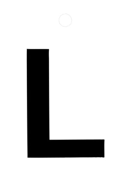 Conmetall Meister Klebebuchstabe L, schwarz, Folie selbstklebend