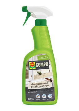 COMPO Ameisen-Insektenspray Insektenbekämpfung, Spray für Außen, 500 ml