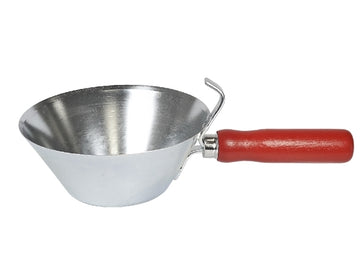HaWe Gipserpfanne Gipsbecher 150 mm, konische Form in silber/rot