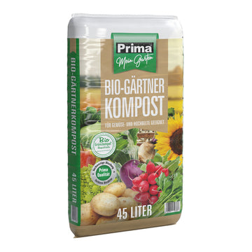 PRIMA BIO Gärtnerkompost 45 l mit 80% Kompost und TIMPOR
