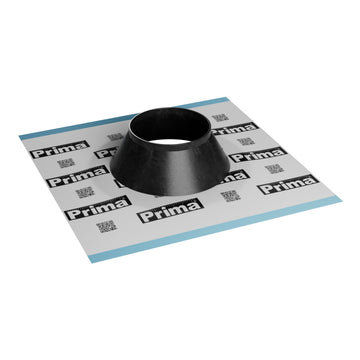 PRIMA Luftdichtmanschette Rohr 100–110 mm, selbstklebend, weiß/schwarz