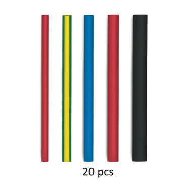 fischer Schrumpfschlauch mehrfarbig, Set 20 Stück für 4–12 mm