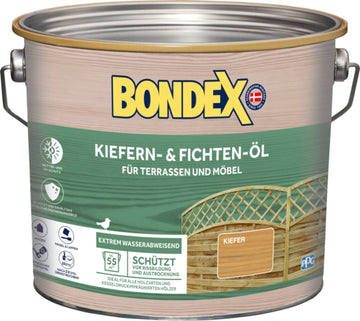 Bondex Kiefern- & Fichten Öl kiefer farblos, 2,5 l (Öl für Holzschutz)
