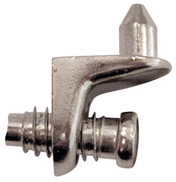 HSI Winkelbodenträger mit Zapfen, vernickelt, mit Schrauben (8 Stück)