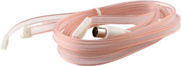 SCHWAIGER UKW-Kabelantenne mit Koax-Kupplung, Dipol 143 cm, transparent