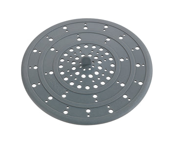 WENKO Abfluss-Sieb Silikon, grau, Ø 120 mm für Küche und Bad