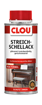 CLOU Streich-Schellack natur, glänzend, lösemittelbasiert innen 0,250 l