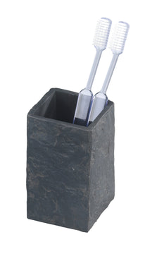 WENKO Slate Rock Zahnputzbecher anthrazit (Polyresin)