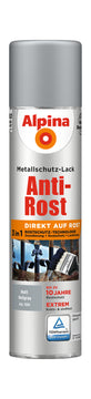Alpina Metallschutzlack Spray matt hellgrau, RAL 7001, 0,4 l