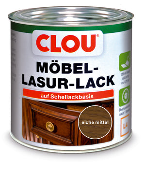 ALPINA CLOU Möbel-Lasurlack L4 Eiche mittel 125 ml