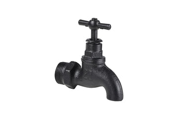 DOLLE PIPE Dekorelement Wasserhahn schwarz für Eisenrohrsystem