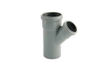 Marley HT Abzweig DN 110/ DN 110, grau, 45° PP (Dichtung)