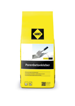 SAKRET Porenbetonkleber, Plansteinmörtel, innen & außen (5 kg)
