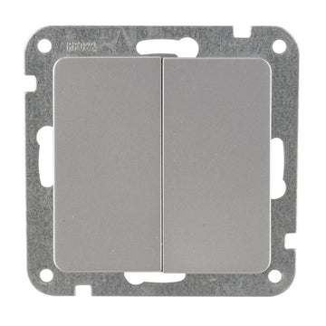 UNITEC LeMans Serie 603 Serienschalter silber, zum Drücken