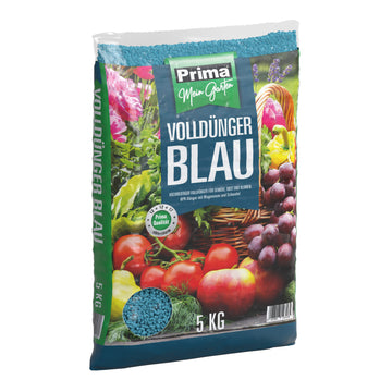 PRIMA Volldünger blau NPK 12+6+18 (+2+38) für außen, 5-kg PE-Beutel