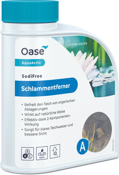 Oase AquaActiv SediFree Pflegemittel für Teichwasser, 500 ml