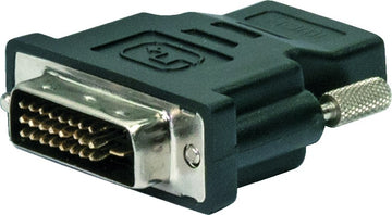SCHWAIGER HDMI/DVI Kompaktadapter HDMI-Buchse zu DVI-D-Stecker, schwarz