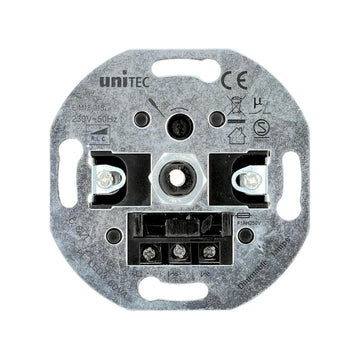UNITEC Dimmer für konventionelle Trafos, weiß/transparent, Unterputz