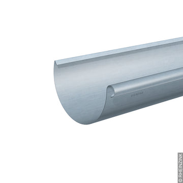RHEINZINK Dachrinne halbrund 0,7x333 mm, vorbewittert in blaugrau, 3 m (6-teilig)