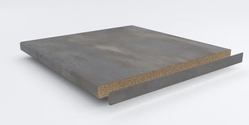 Getalit Kante MEH473 Silber abstrakt, Holzwerkstoff-Umleimer 650x45 mm