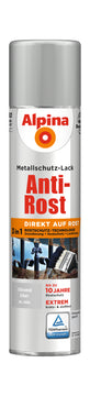 Alpina Metallschutzlack Spray glänzend RAL 9006 Weißaluminium 400 ml