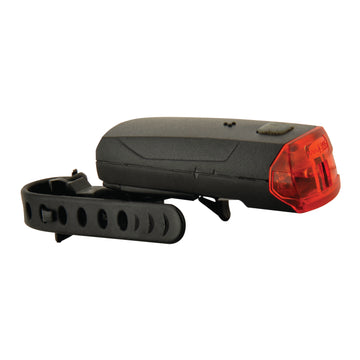 fischer LED-Rücklicht mit Universalhalter, schwarz, Batterie, inkl. Schnellbefestigung