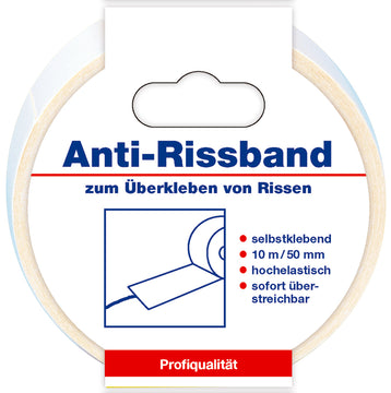 decotric Antirissband weiß, selbstklebendes Spezialvlies als Rolle