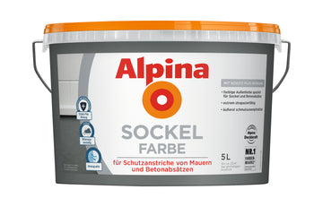 Alpina Sockelfarbe schiefer/grau, 5 l für Außenanstrich
