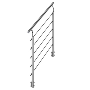 Dolle Gardentop SET 4 Steiggeländer, gerader Geländer-Bausatz für max. 4 Stufen