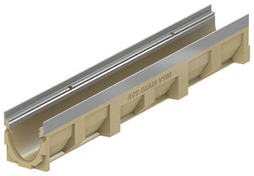 ACO DRAIN® Multiline Rinne V100 Polymerbeton 1 m, 135×150 mm