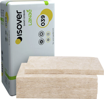 Isover Akustic TP 1 Lanaé Trennwandplatte, 1250x625 mm, Glas-/Mineralwolle