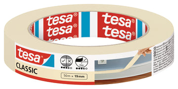 tesa Malerband CLASSIC Abdeckband Papier beige 50 m