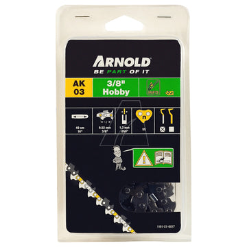 ARNOLD Sägekette 3/8LP, 1,3 mm, 55 TG, Länge 400 mm
