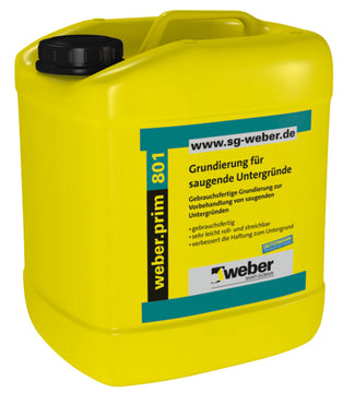 weber.prim 801 Grundierung transparent für saugende Untergründe